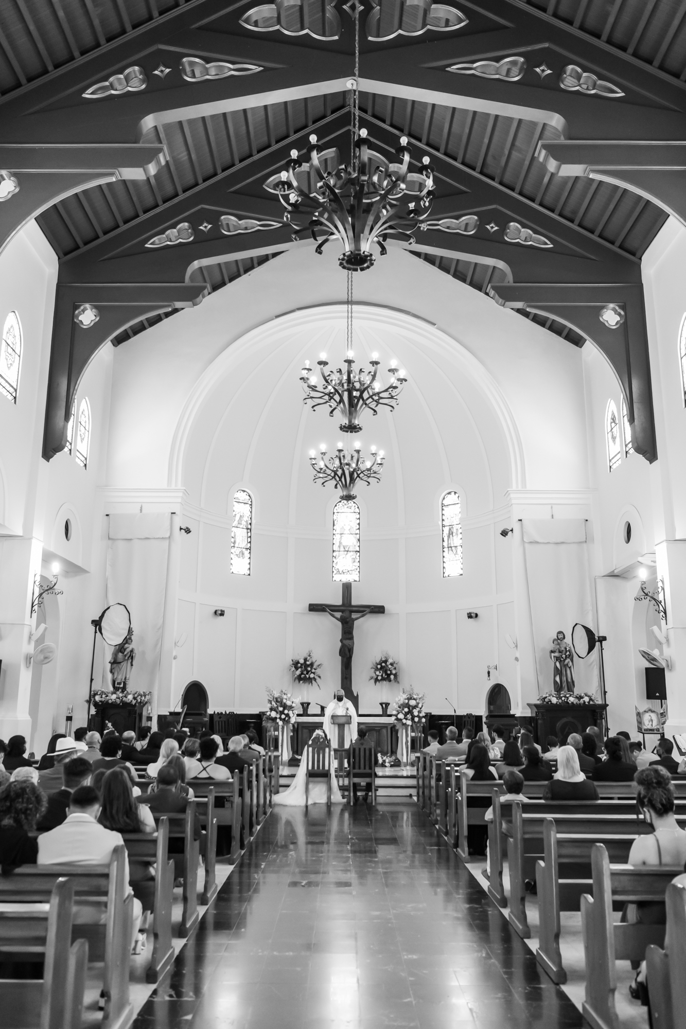 Beautiful church Parroquia Nuestra Señora del Carmen in Villalba, Puerto Rico